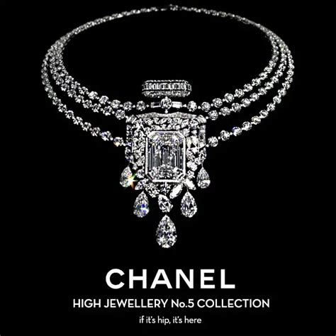 rabbit charm with chanel number five perfume on neck|Chanel jewellery number 5.